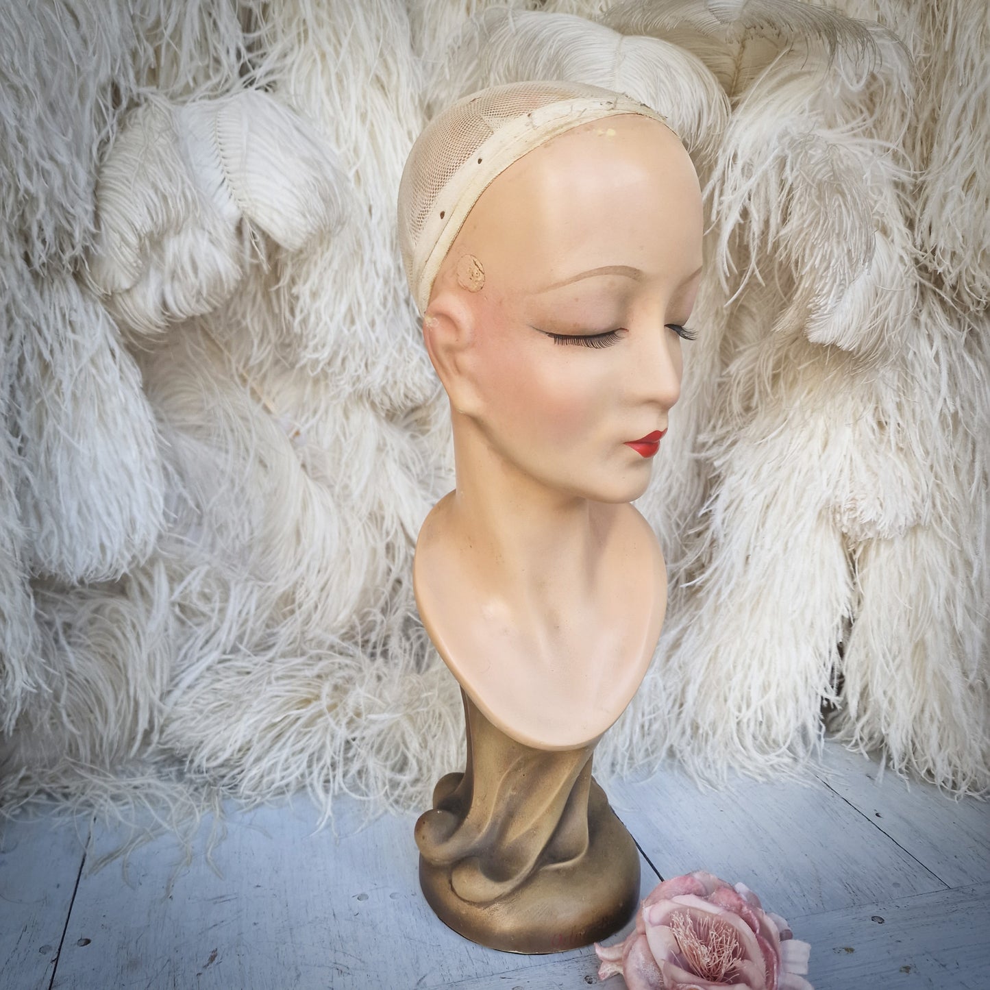 1930s Wig Head Bust Display
