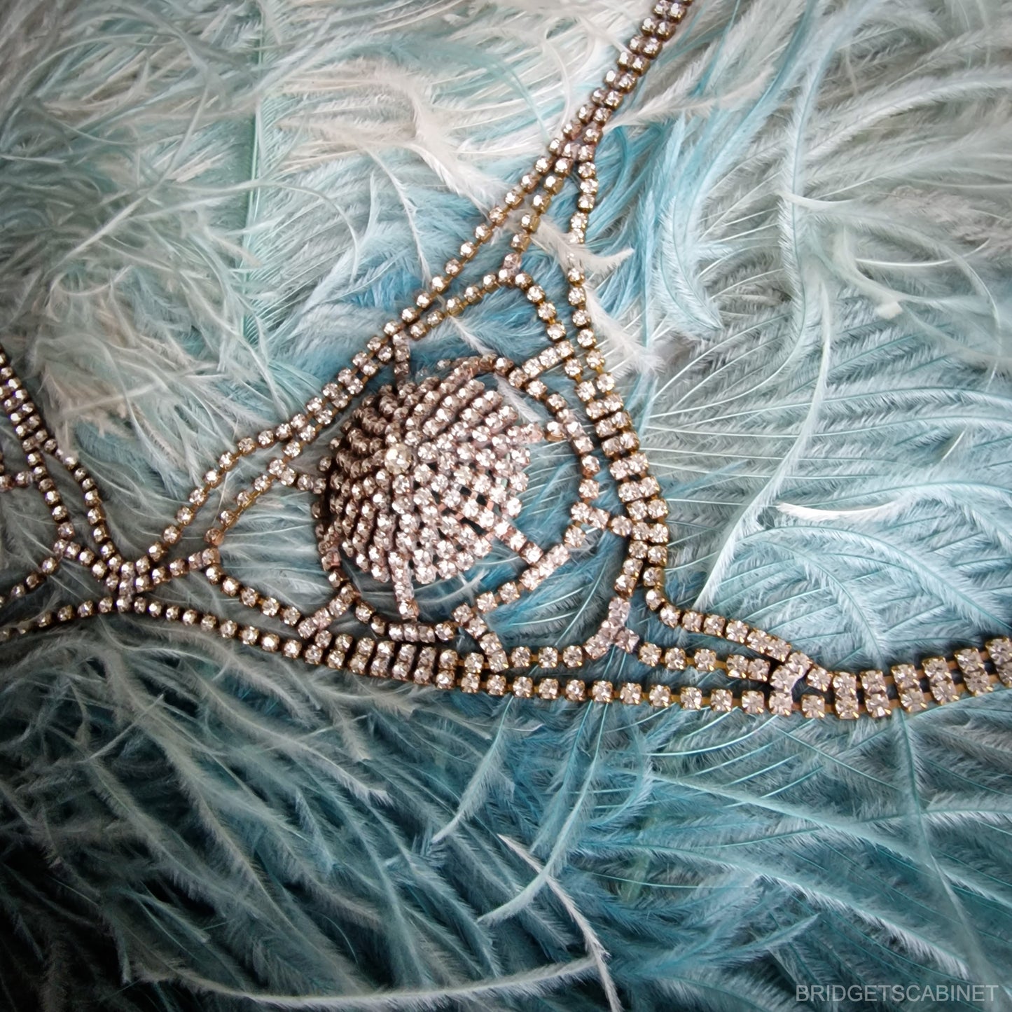 Vintage Stage Burlesque Bra Theater Rhinestone