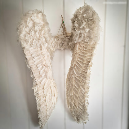 Rare Antique Angel Wings Feathered Design (Early 1900s)
