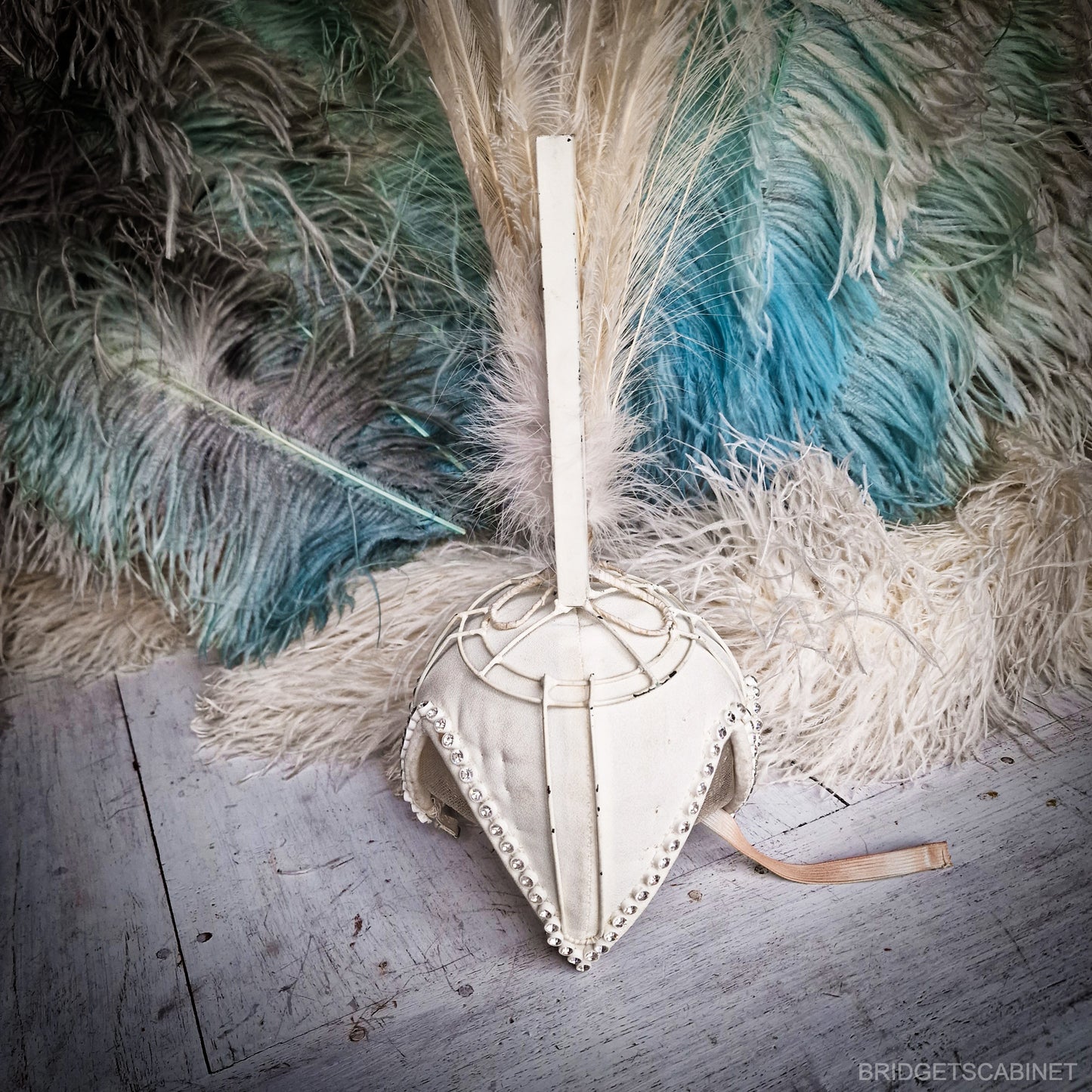 Vintage Feather Stage Burlesque Headdress