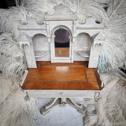 Antique French Fashion Doll Display Cabinet