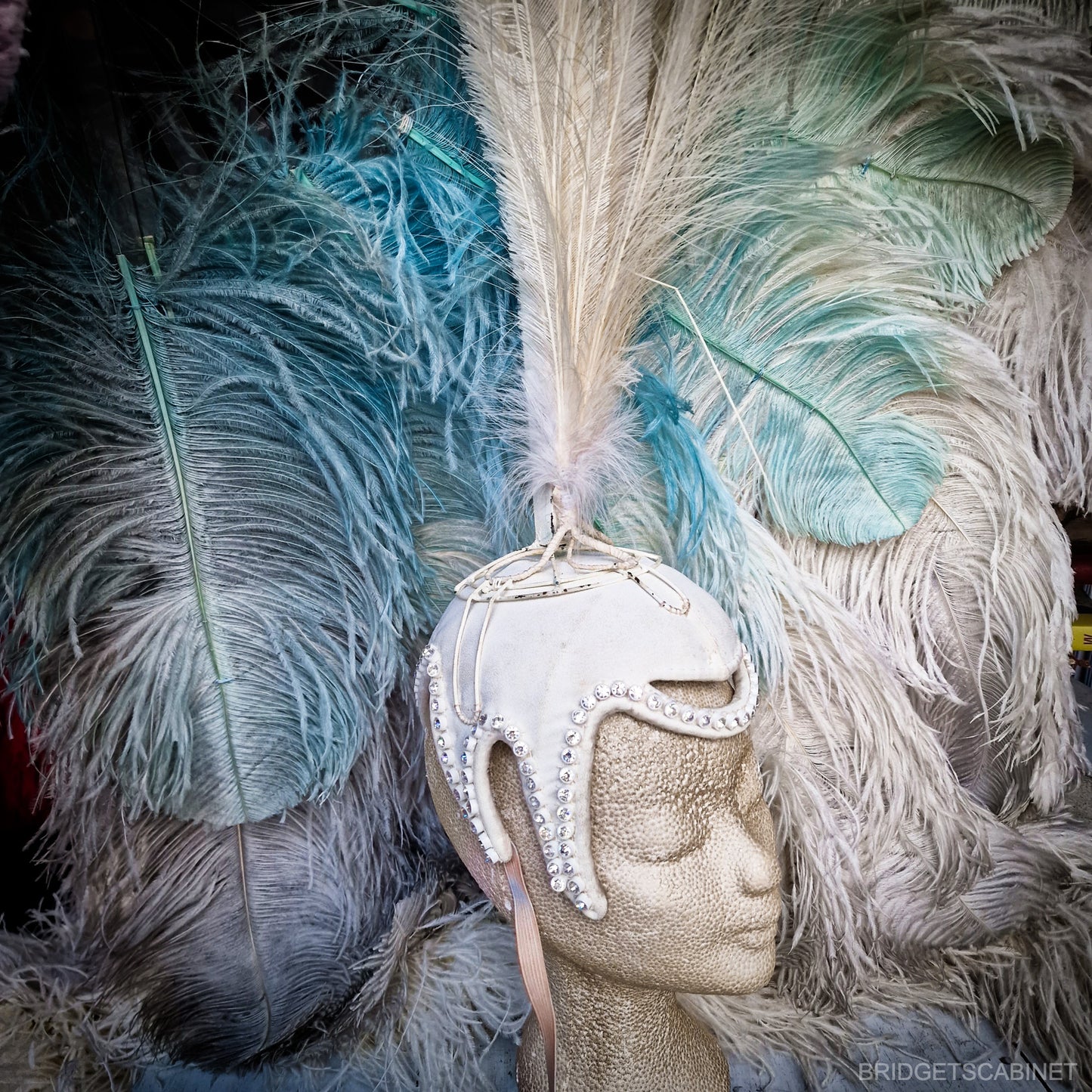 Vintage Feather Stage Burlesque Headdress