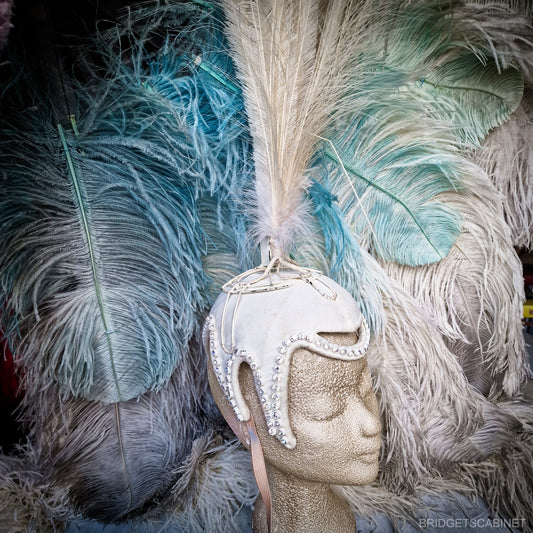 Vintage Feather Stage Burlesque Headdress