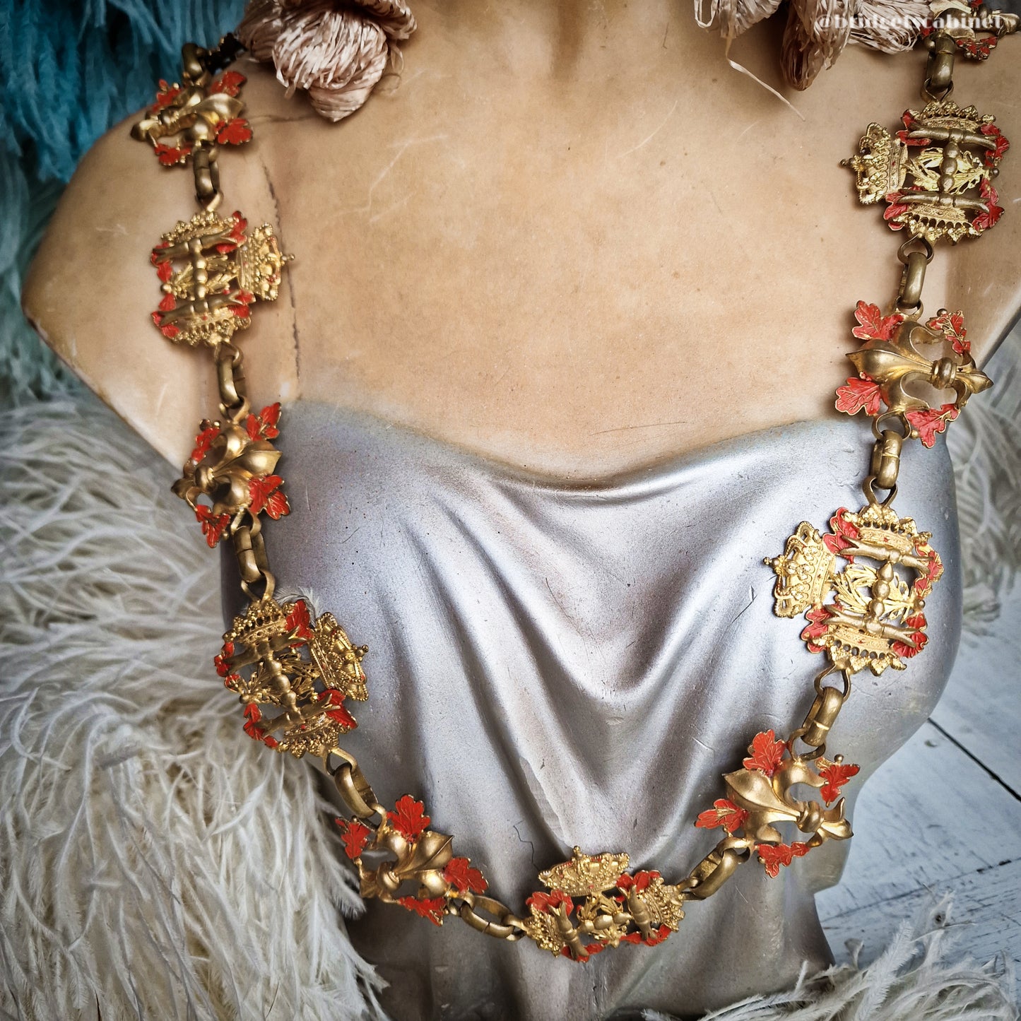 Antique French Necklace Belt Burlesque