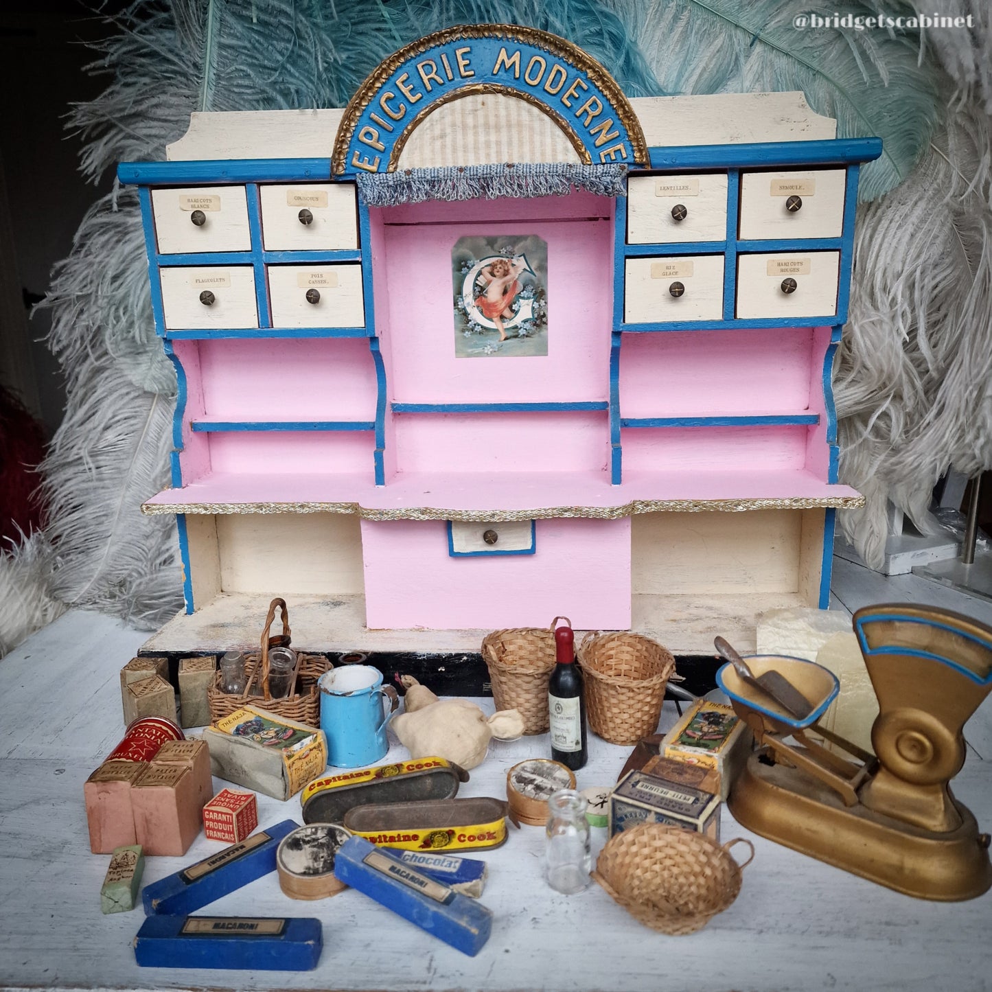 Antique French Epicerie Store Doll