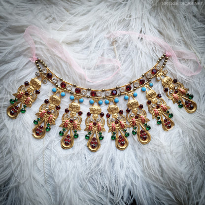 Antique French Scarab Necklace Stage Theater