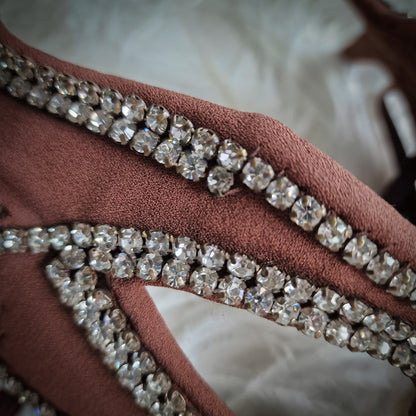 Original French Vintage Stage Mask Theater Rhinestones