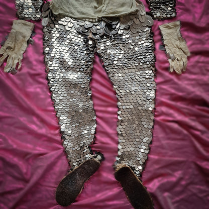 Antique Rare French Child Knight Costume Armor