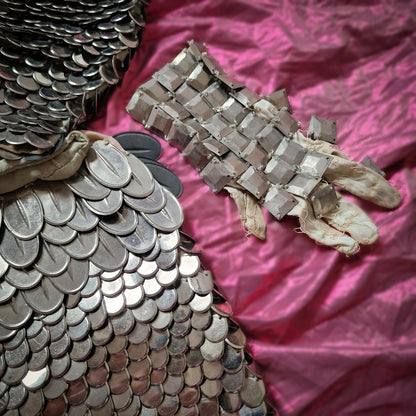 Antique Rare French Child Knight Costume Armor