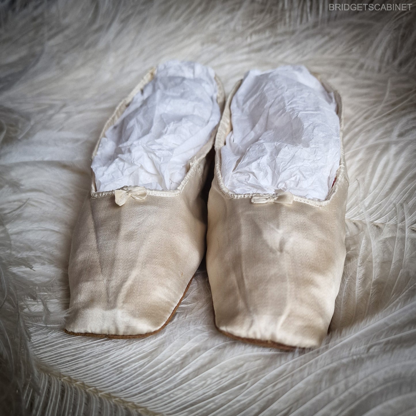 1850s Silk Wedding Shoes