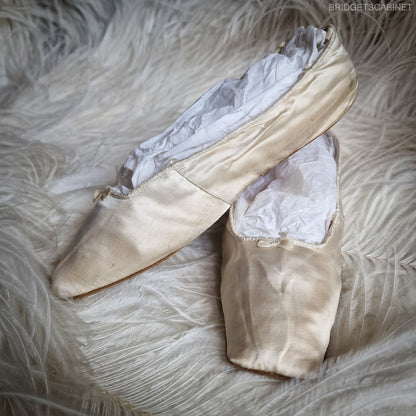 1850s Silk Wedding Shoes