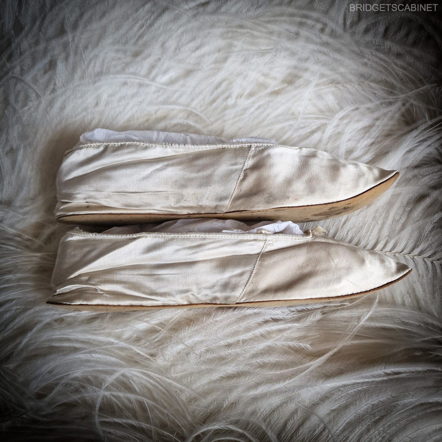 1850s Silk Wedding Shoes