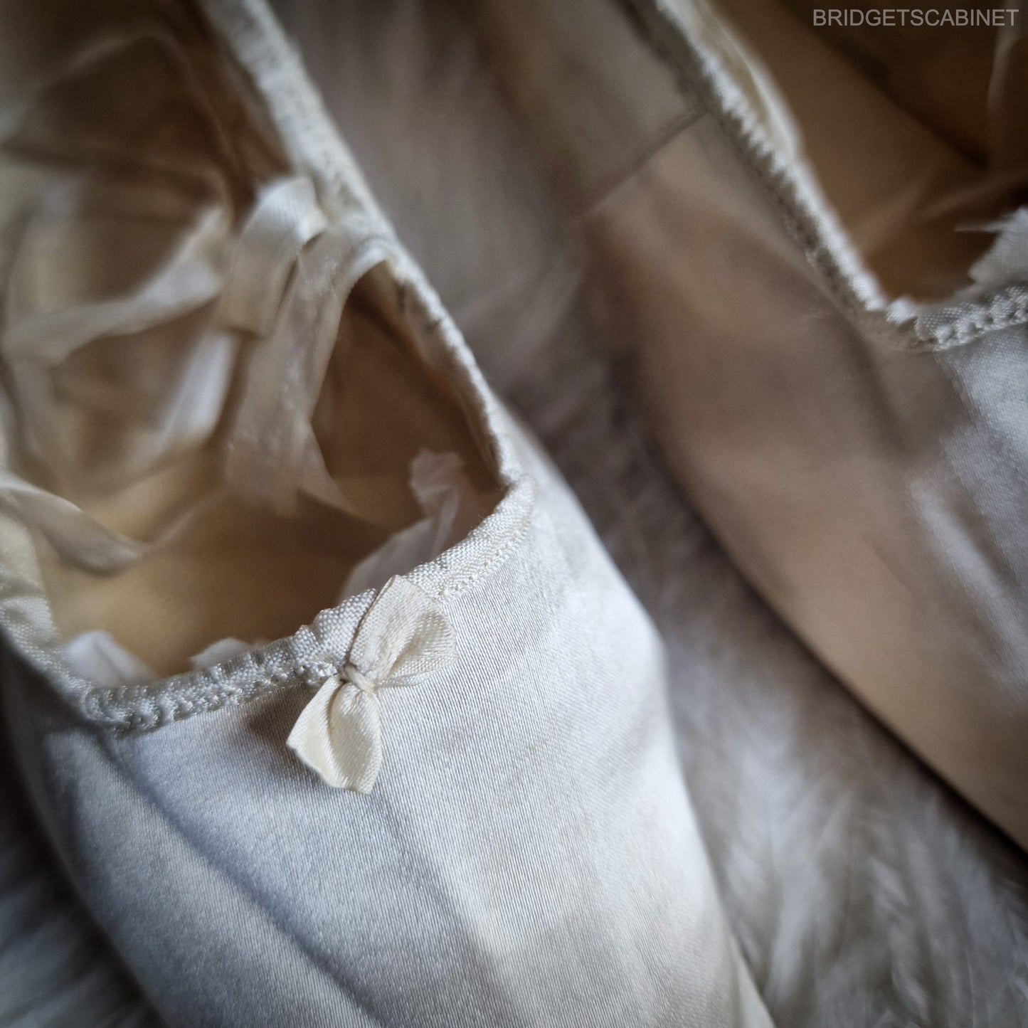 1850s Silk Wedding Shoes