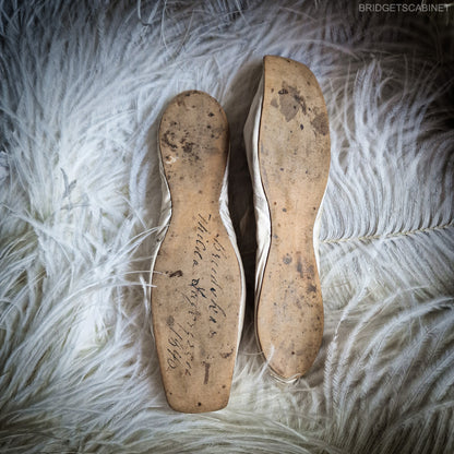 1850s Silk Wedding Shoes