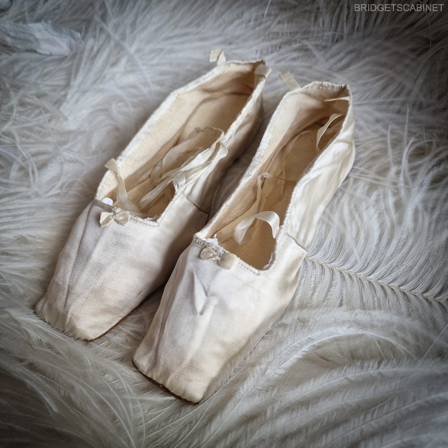 1850s Silk Wedding Shoes