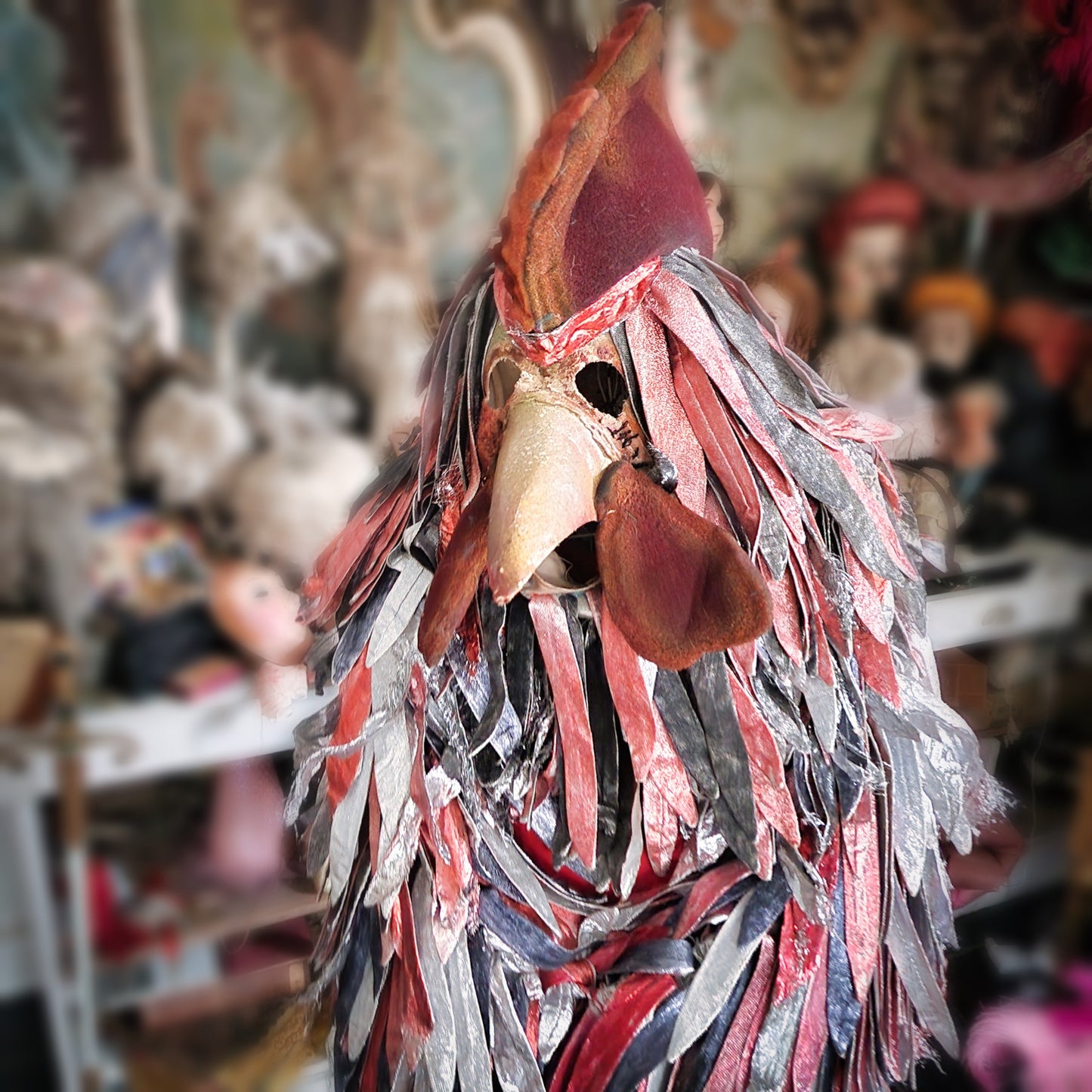 Vintage Rooster Theater Costume Folies Bergeres