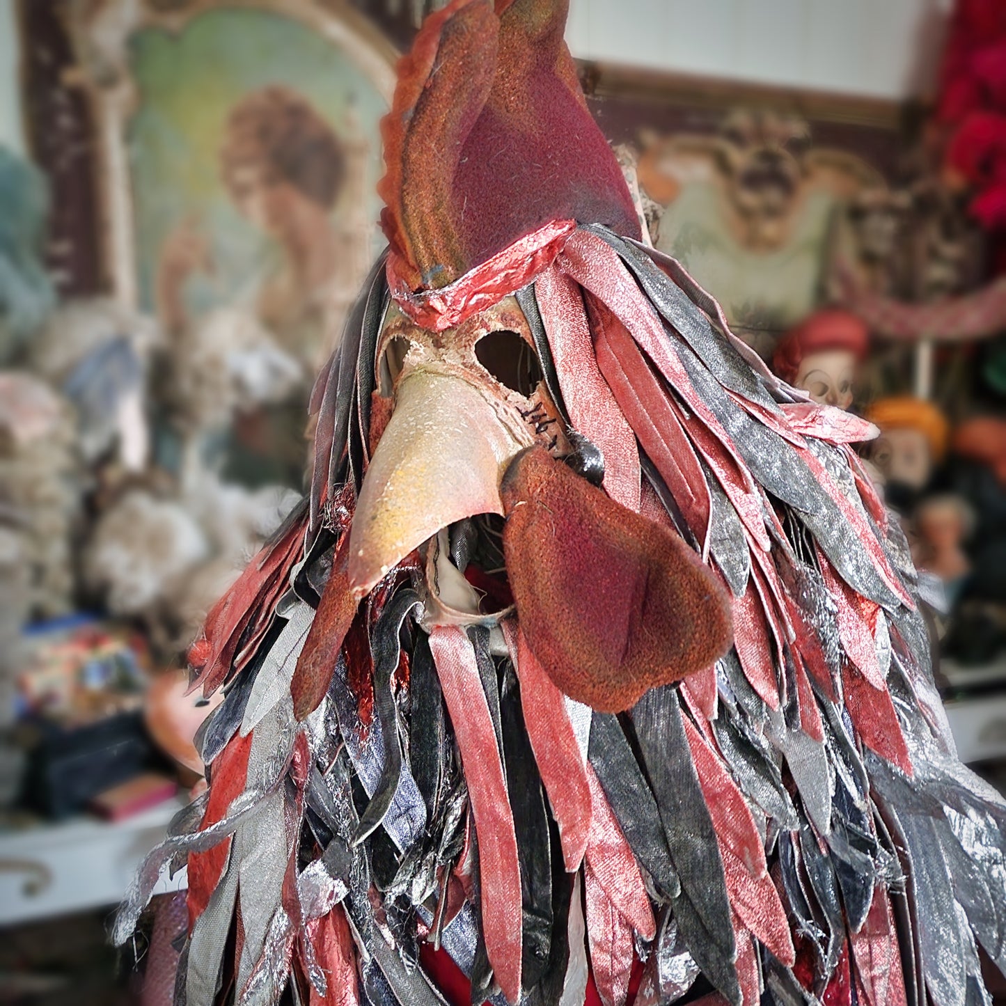 Vintage Rooster Theater Costume Folies Bergeres