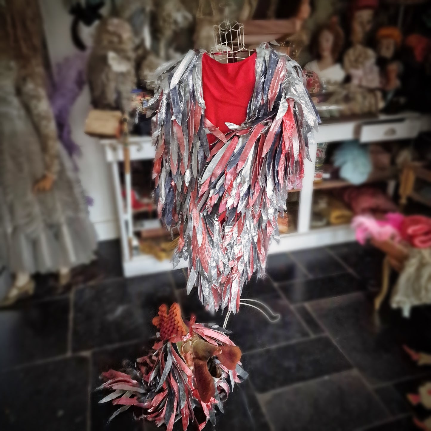Vintage Rooster Theater Costume Folies Bergeres