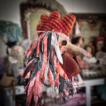 Vintage Rooster Theater Costume Folies Bergeres