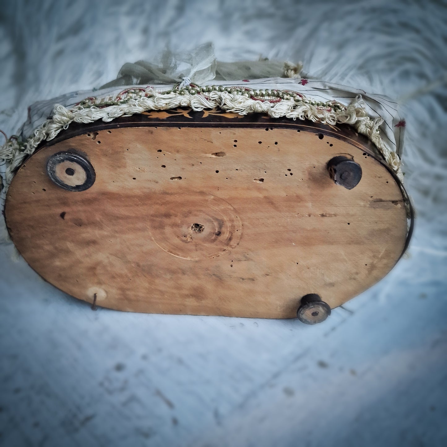 Antique Foldable Doll Bed