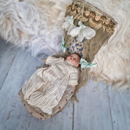 Antique Foldable Doll Bed