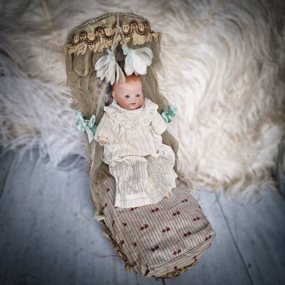 Antique Foldable Doll Bed
