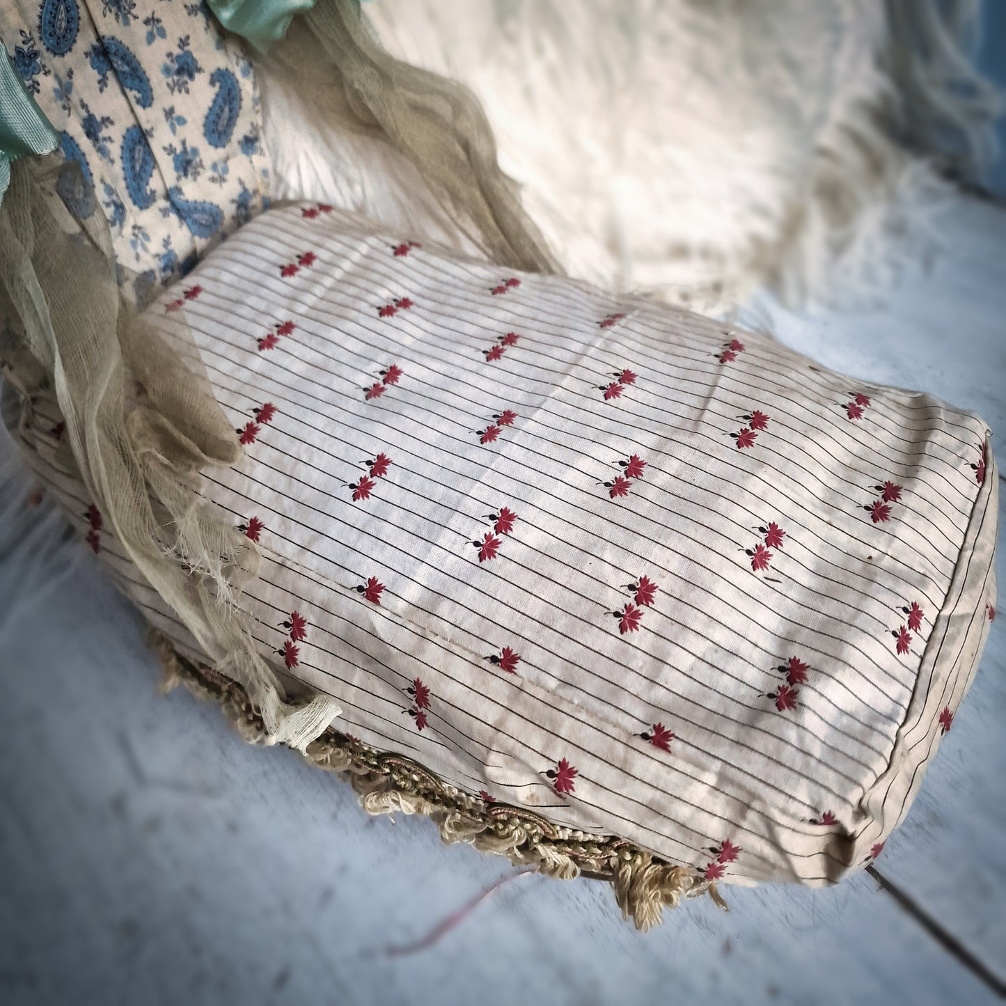 Antique Foldable Doll Bed