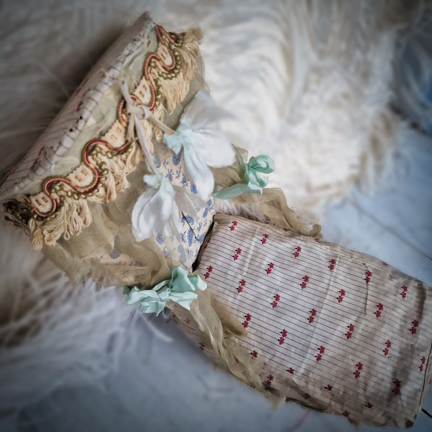 Antique Foldable Doll Bed