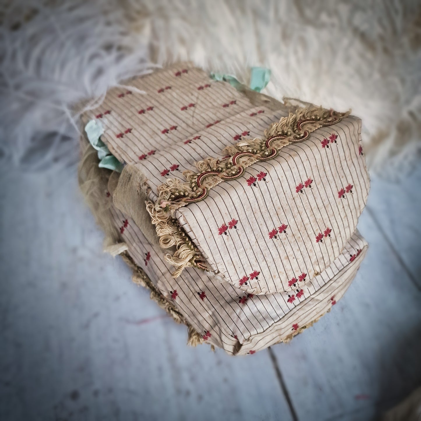 Antique Foldable Doll Bed
