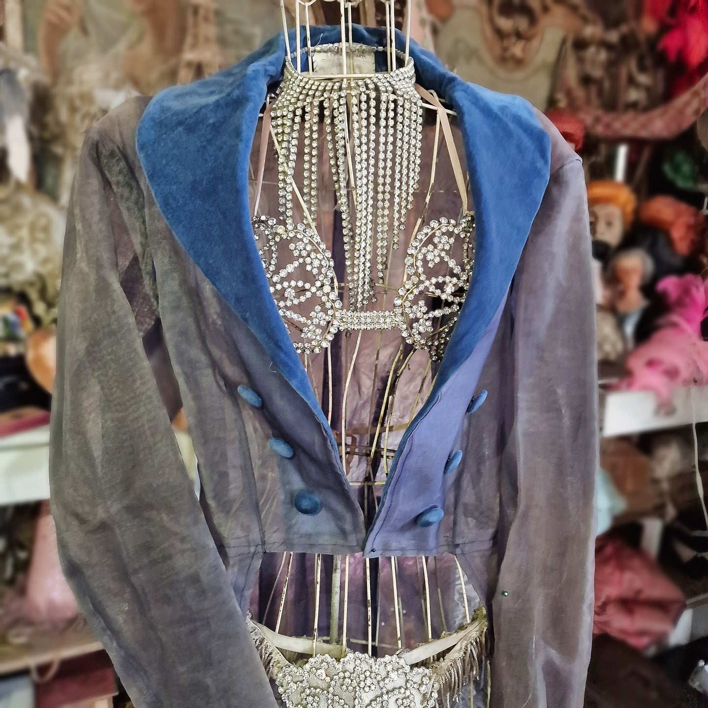 Vintage Stage French Costume Tailcoat from Parisian Theater Burlesque