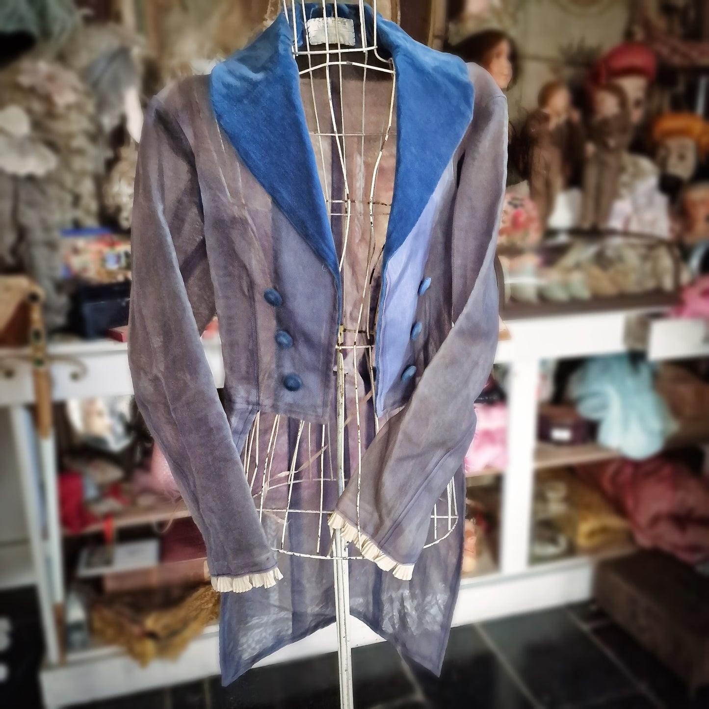 Vintage Stage French Costume Tailcoat from Parisian Theater Burlesque