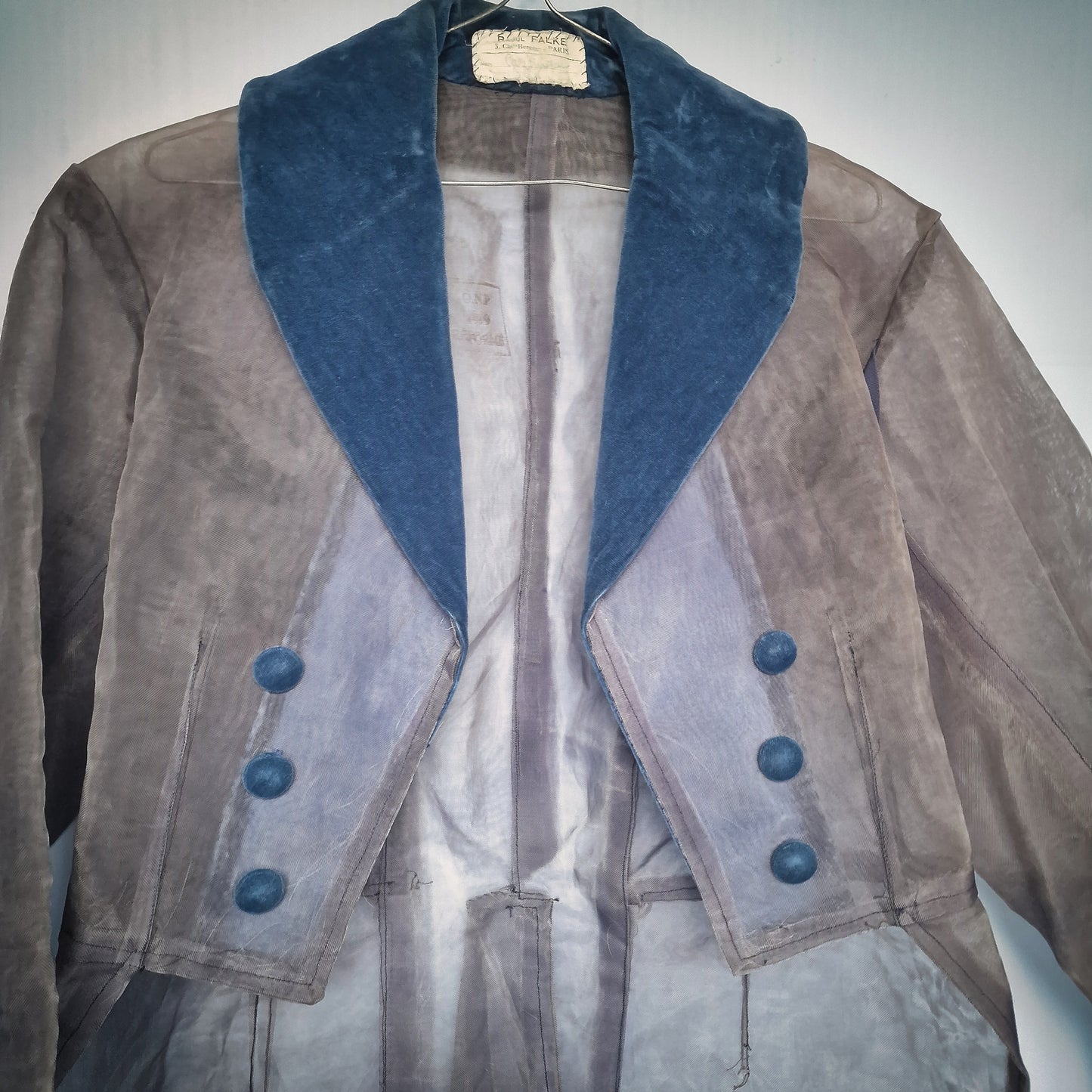 Vintage Stage French Costume Tailcoat from Parisian Theater Burlesque
