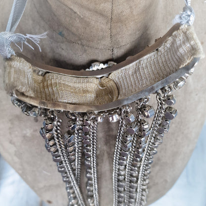 Vintage Burlesque Stage Theater Choker Rhinestones