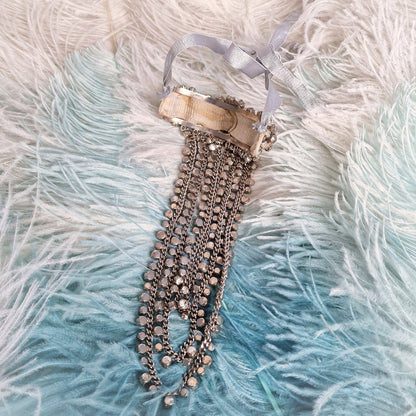 Vintage Burlesque Stage Theater Choker Rhinestones