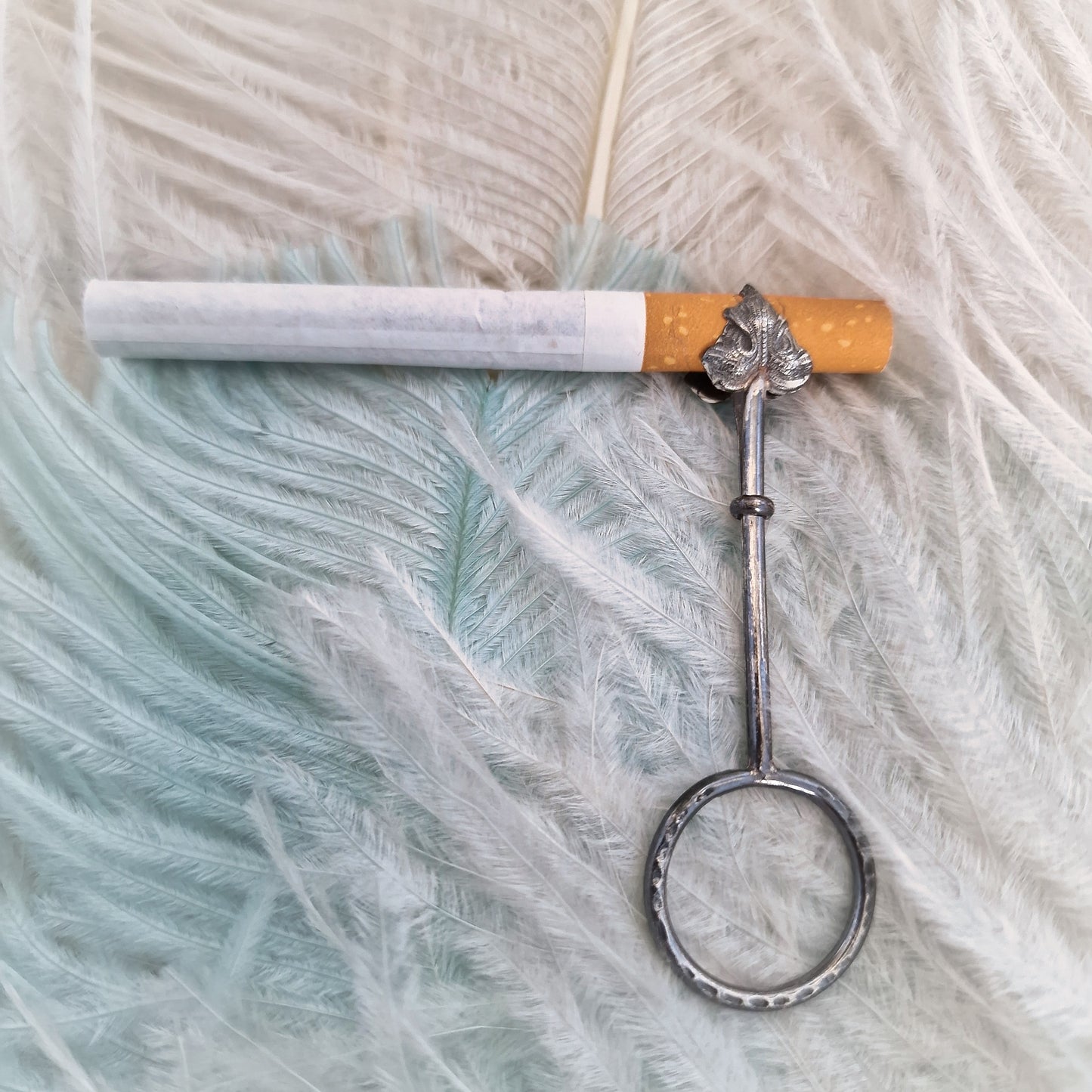1920s Original Cigarette Ring Holder Art Deco Smoker Fapper Fashion