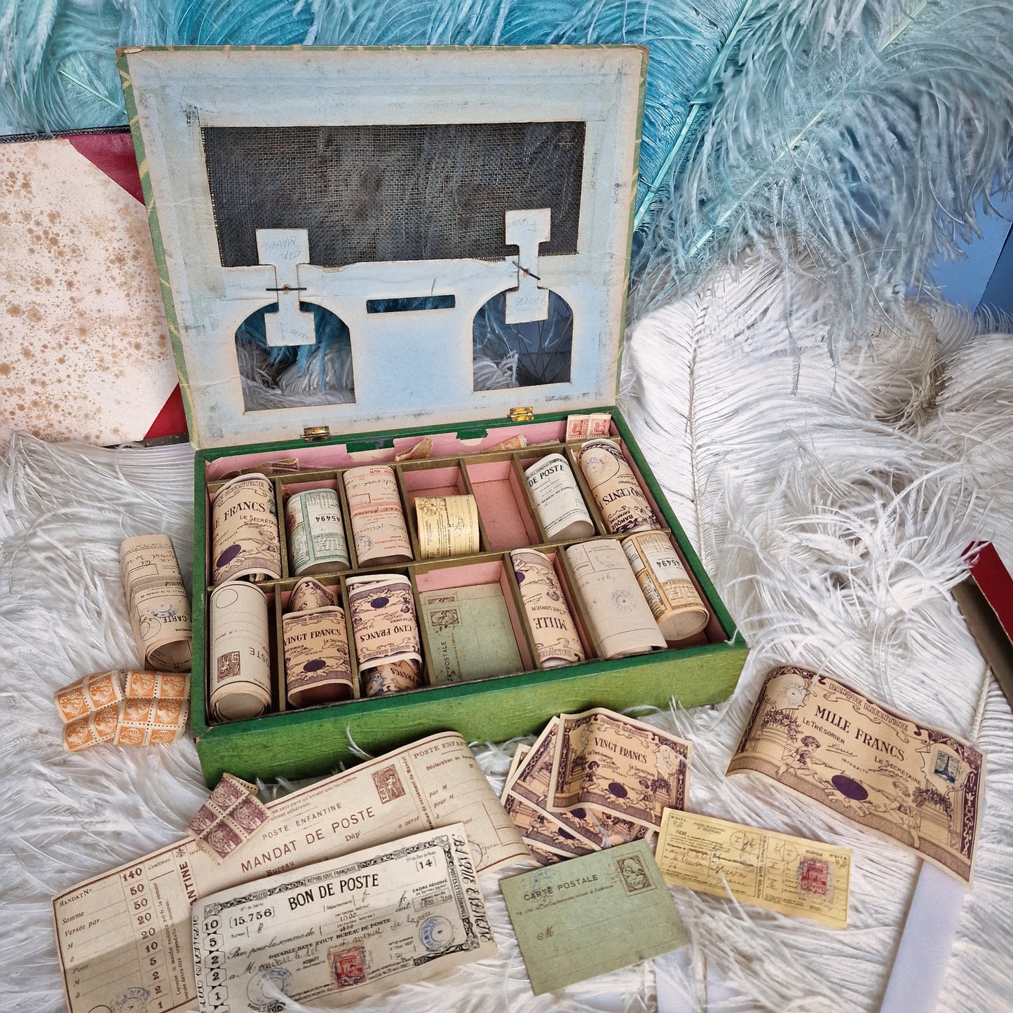 N.K.ATLAS Post and Telegraph Office - Vintage Toy Game (1910s/1930s)