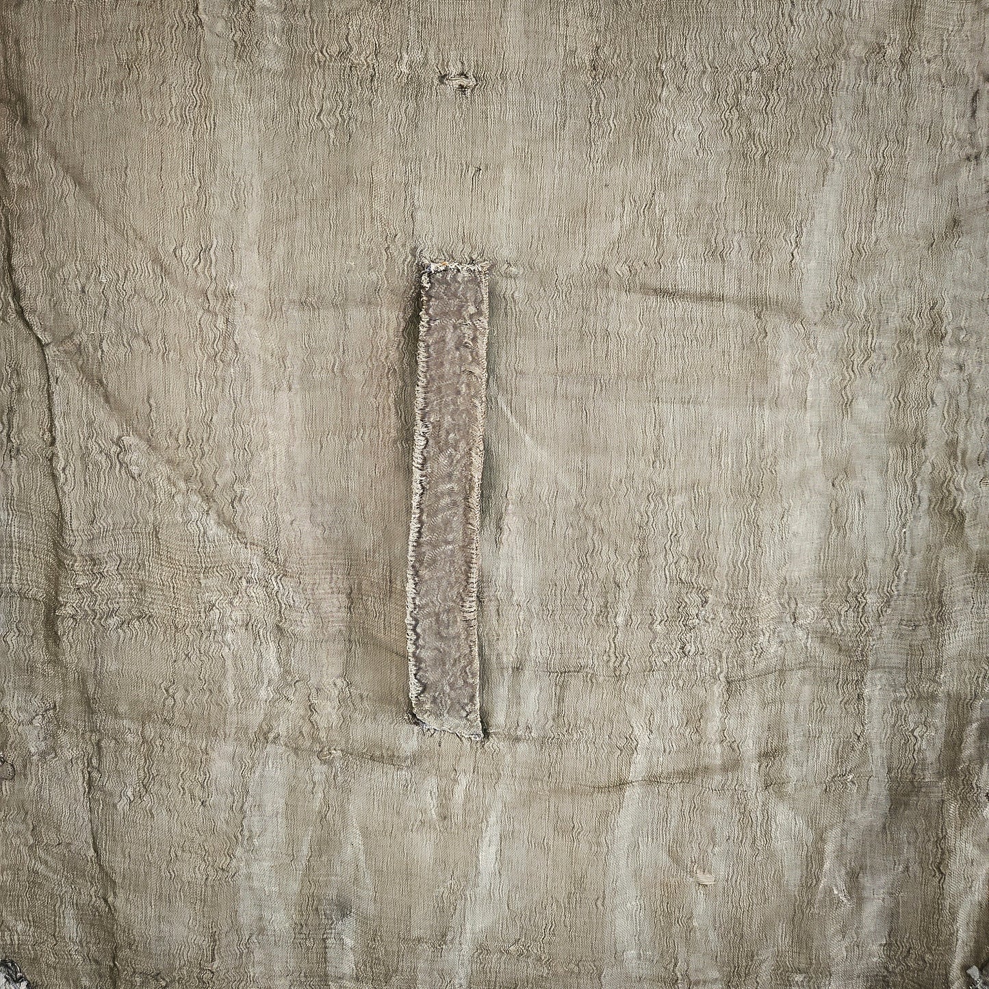 Antique French Embroidered Banner Wall Decor