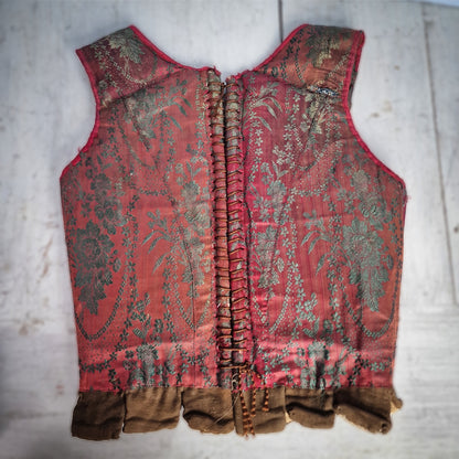 Original Museum-Worthy Antique Pair of Stays from Early 18th Century Italy