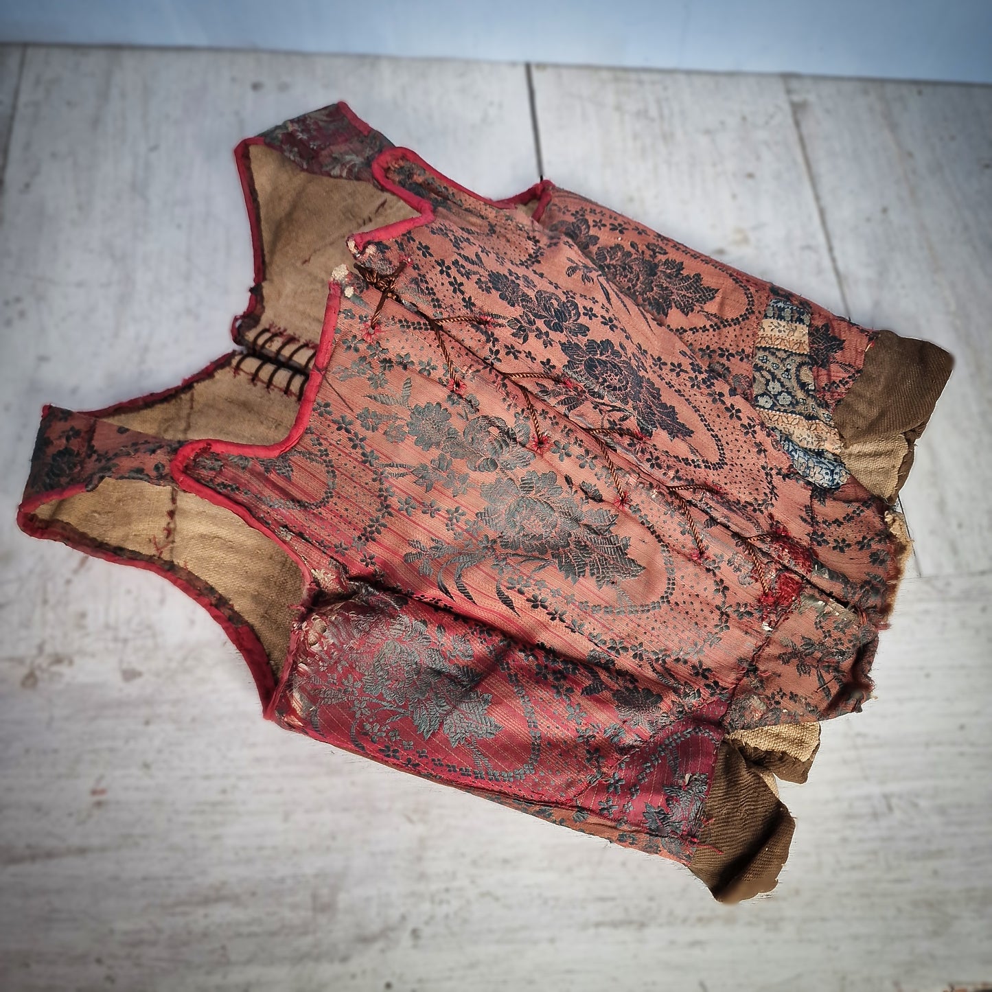 Original Museum-Worthy Antique Pair of Stays from Early 18th Century Italy