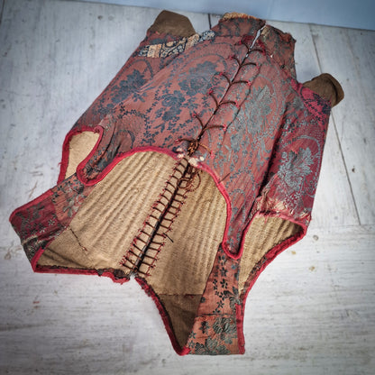 Original Museum-Worthy Antique Pair of Stays from Early 18th Century Italy