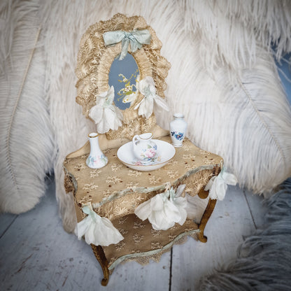 Early 1900s French Poupee Toilette Dressing Table