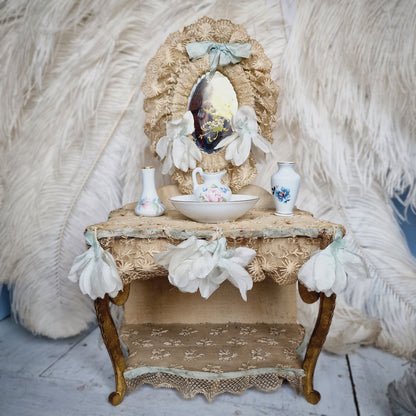 Early 1900s French Poupee Toilette Dressing Table