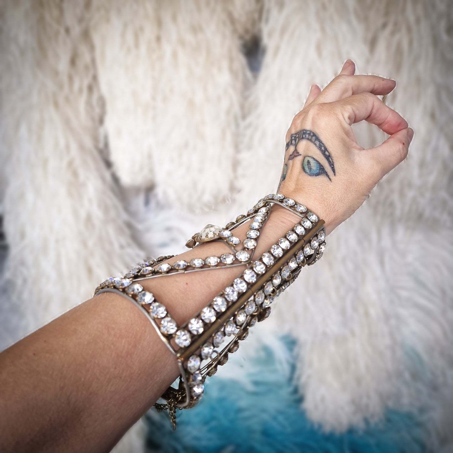 Stunning Pair of Stage Dancing Bracelets/Arm Cuffs from the Late 1800s