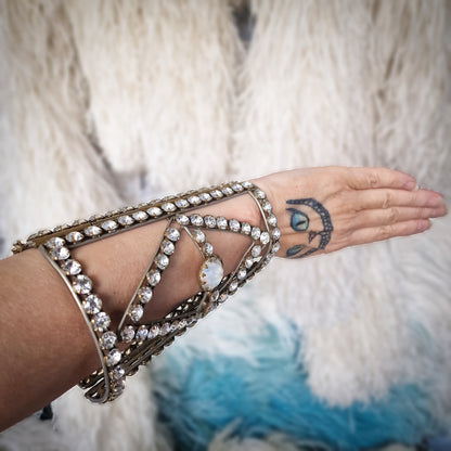 Stunning Pair of Stage Dancing Bracelets/Arm Cuffs from the Late 1800s