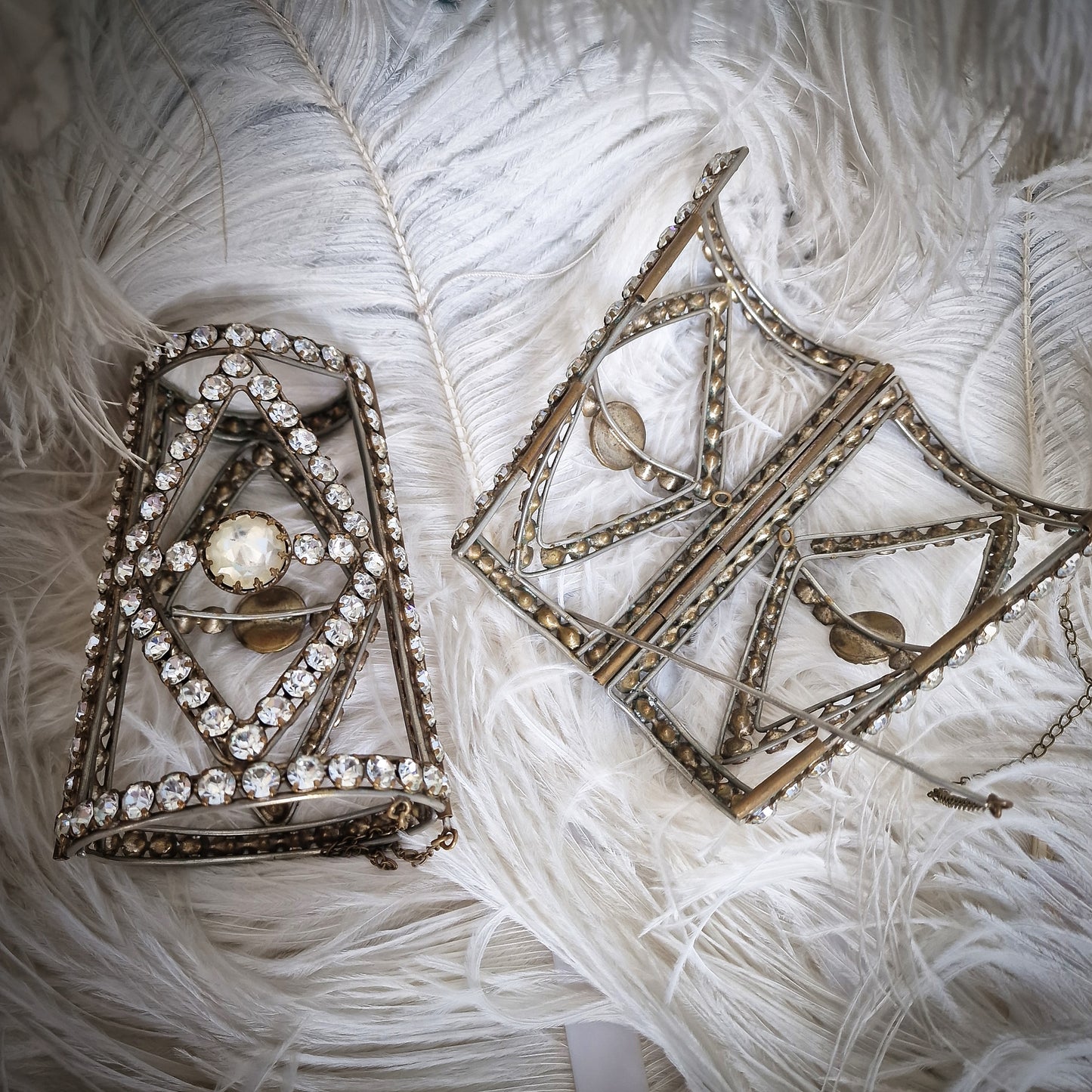 Stunning Pair of Stage Dancing Bracelets/Arm Cuffs from the Late 1800s