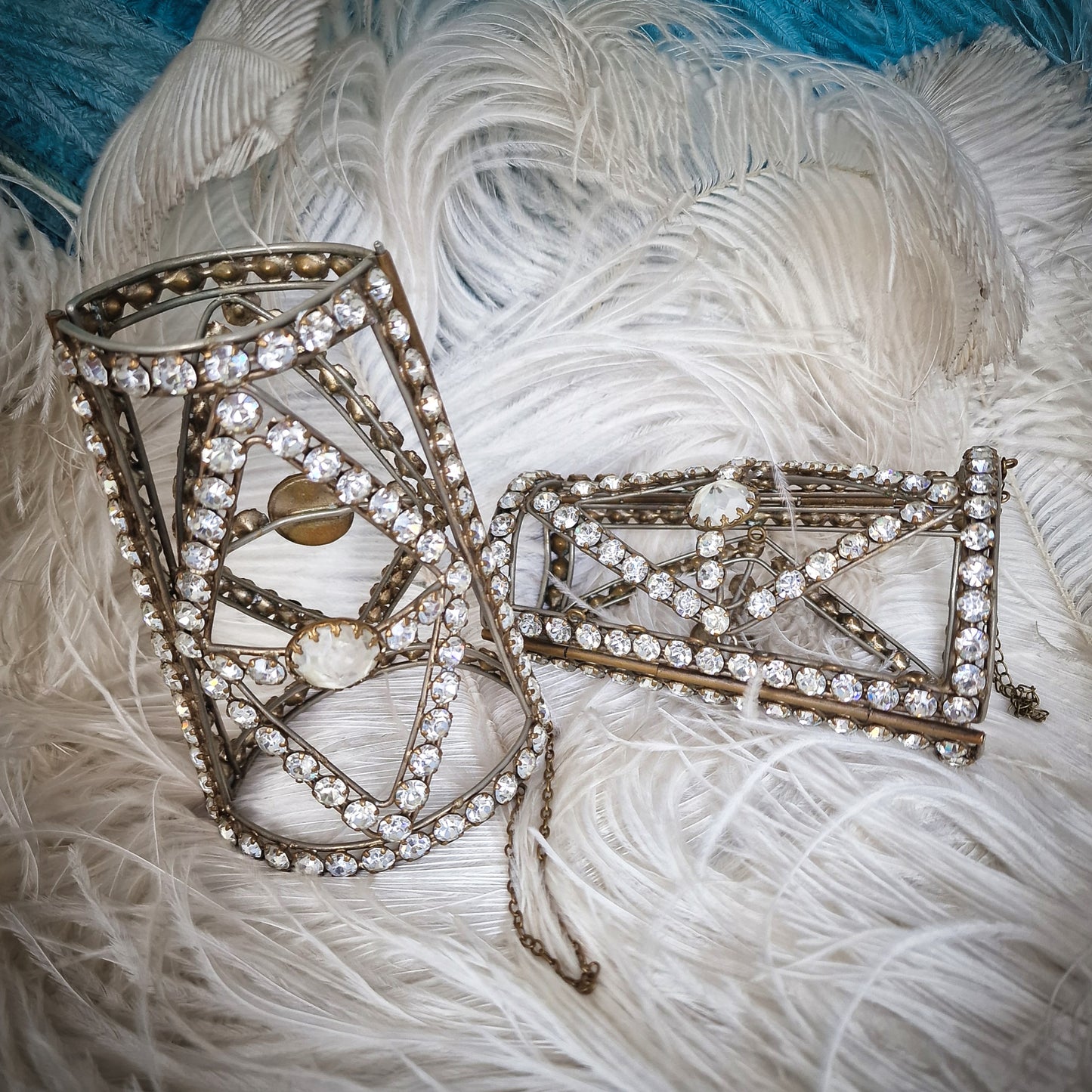 Stunning Pair of Stage Dancing Bracelets/Arm Cuffs from the Late 1800s