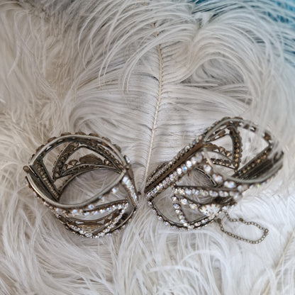 Stunning Pair of Stage Dancing Bracelets/Arm Cuffs from the Late 1800s