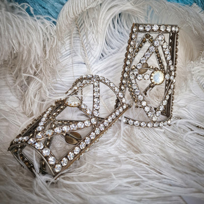 Stunning Pair of Stage Dancing Bracelets/Arm Cuffs from the Late 1800s