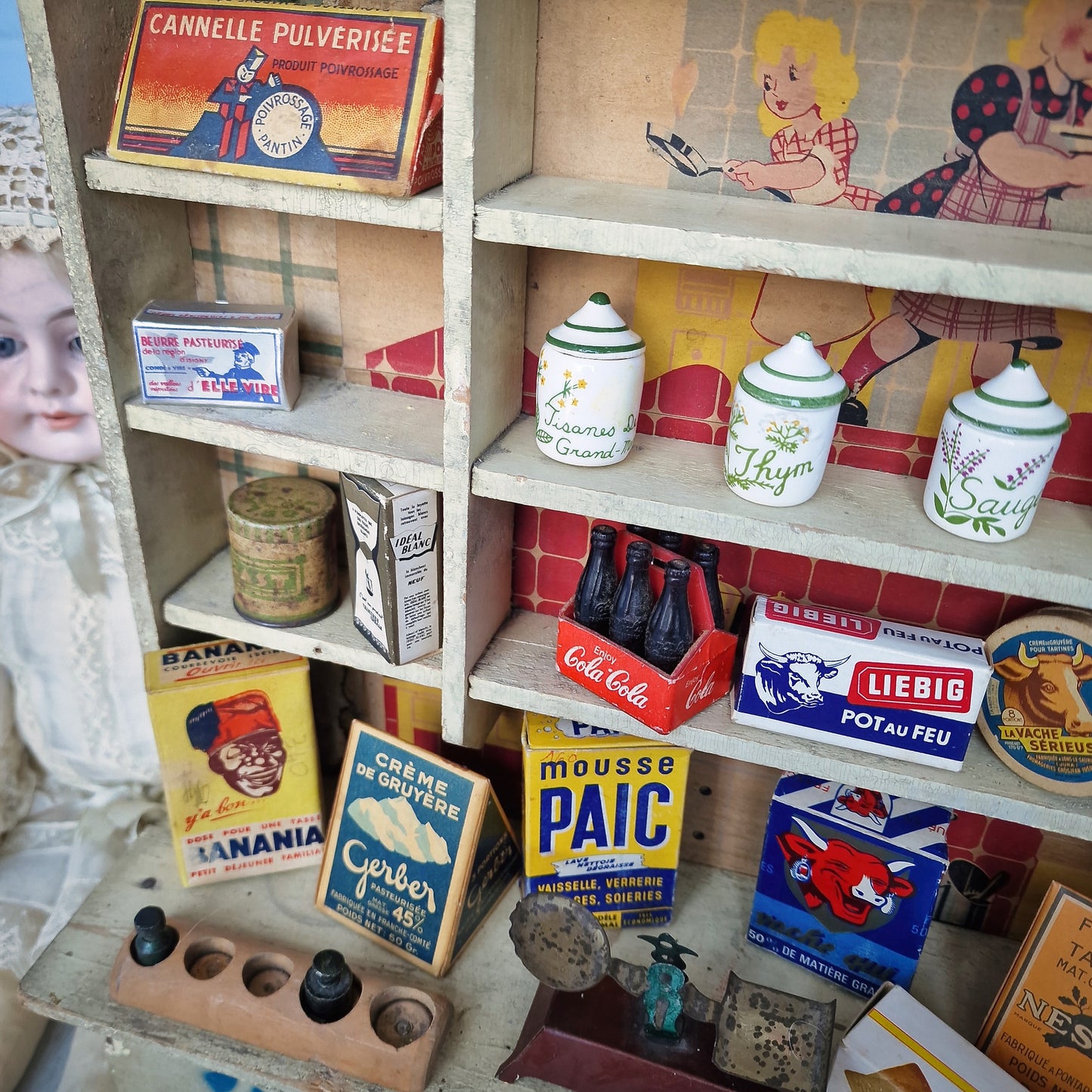 French Antique Epicerie Toy Shop