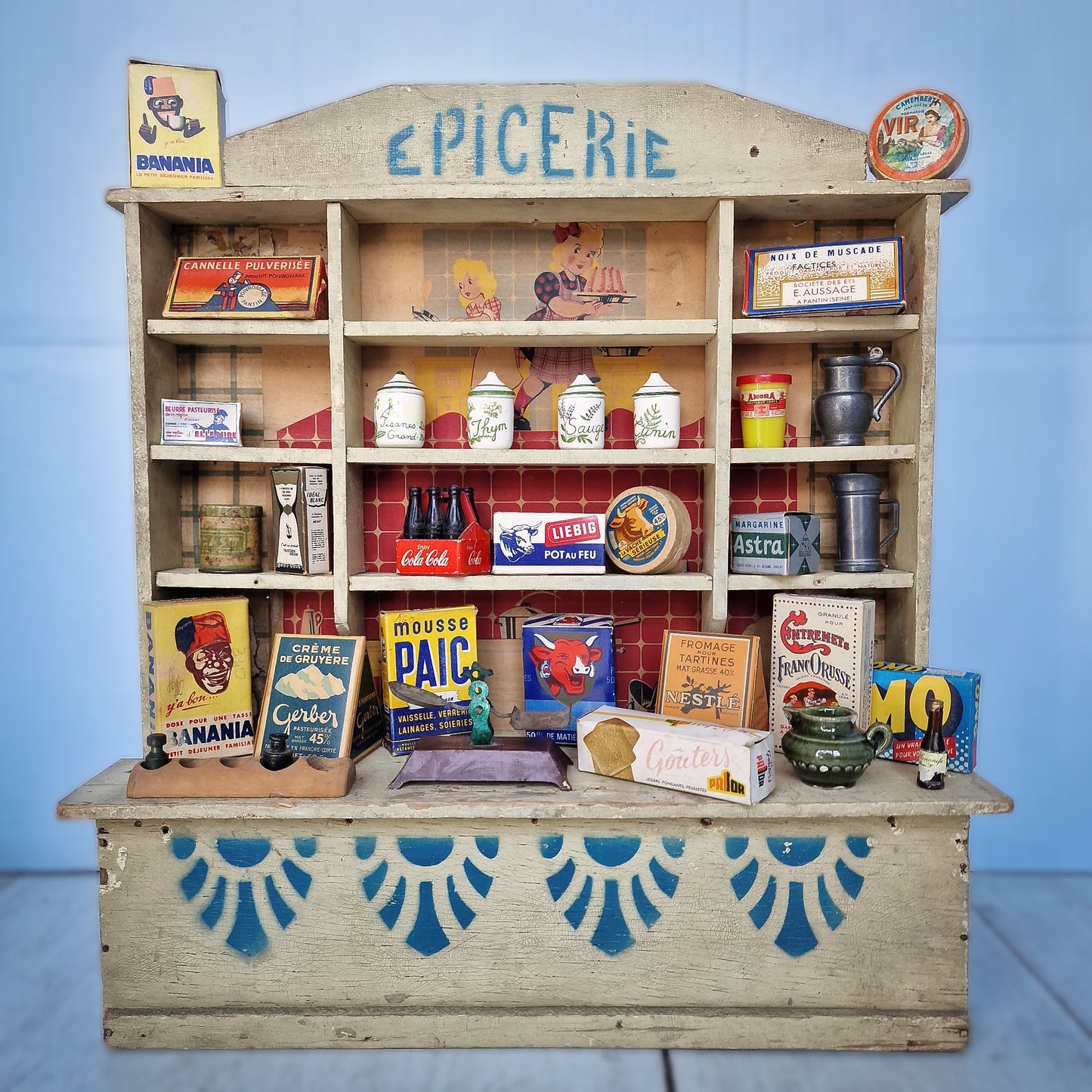 French Antique Epicerie Toy Shop